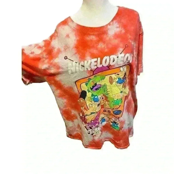 Nickelodeon Men's Size 2XL T-Shirt Tie-Dye Retro 90's Characters Graphic Tee - Picture 3 of 8